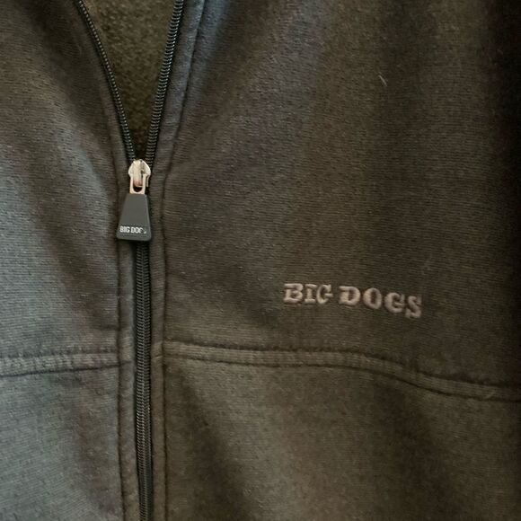Big Dogs Olive Gray Polar Fleece Jacket sz 3X - Picture 4 of 5
